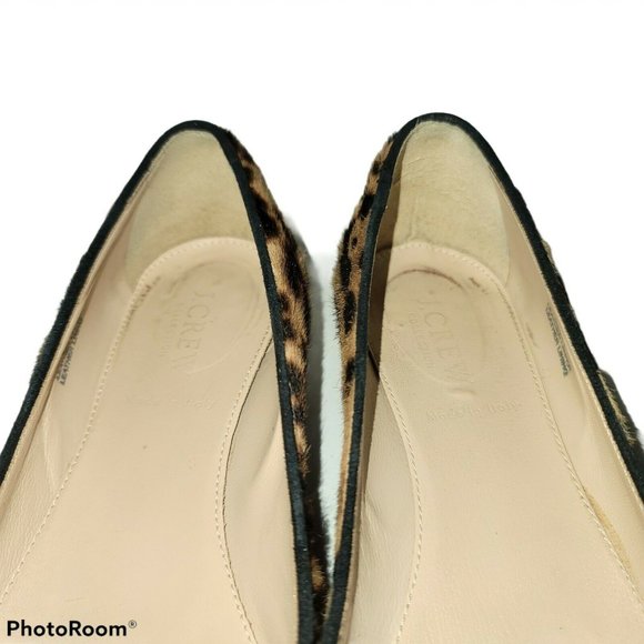 J. Crew Collection $298 Janey Cheetah Calf Hair    SB3 - Picture 9 of 12